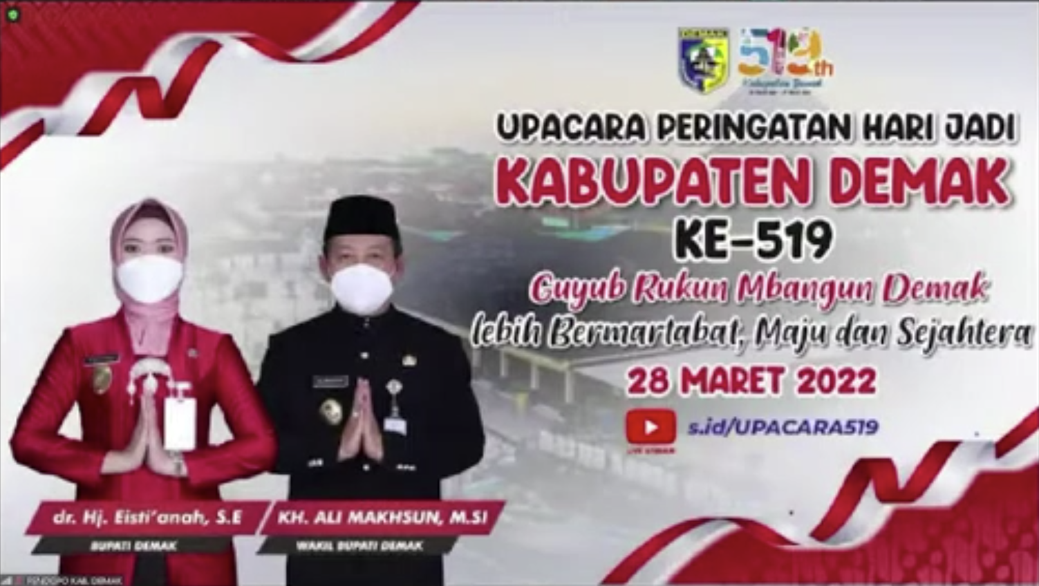 Live Streaming Upacara Hari Jadi Kabupaten Demak 519