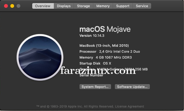 Install OS X Mojave di MacBook Jadul